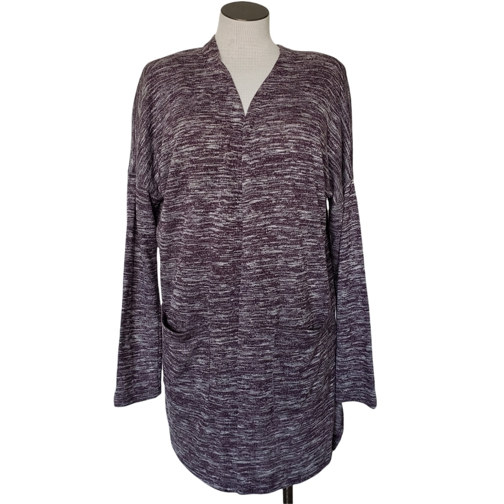 Old Navy Plum Color Cardigan With Pockets Open Front Lightweight Size M NWOT